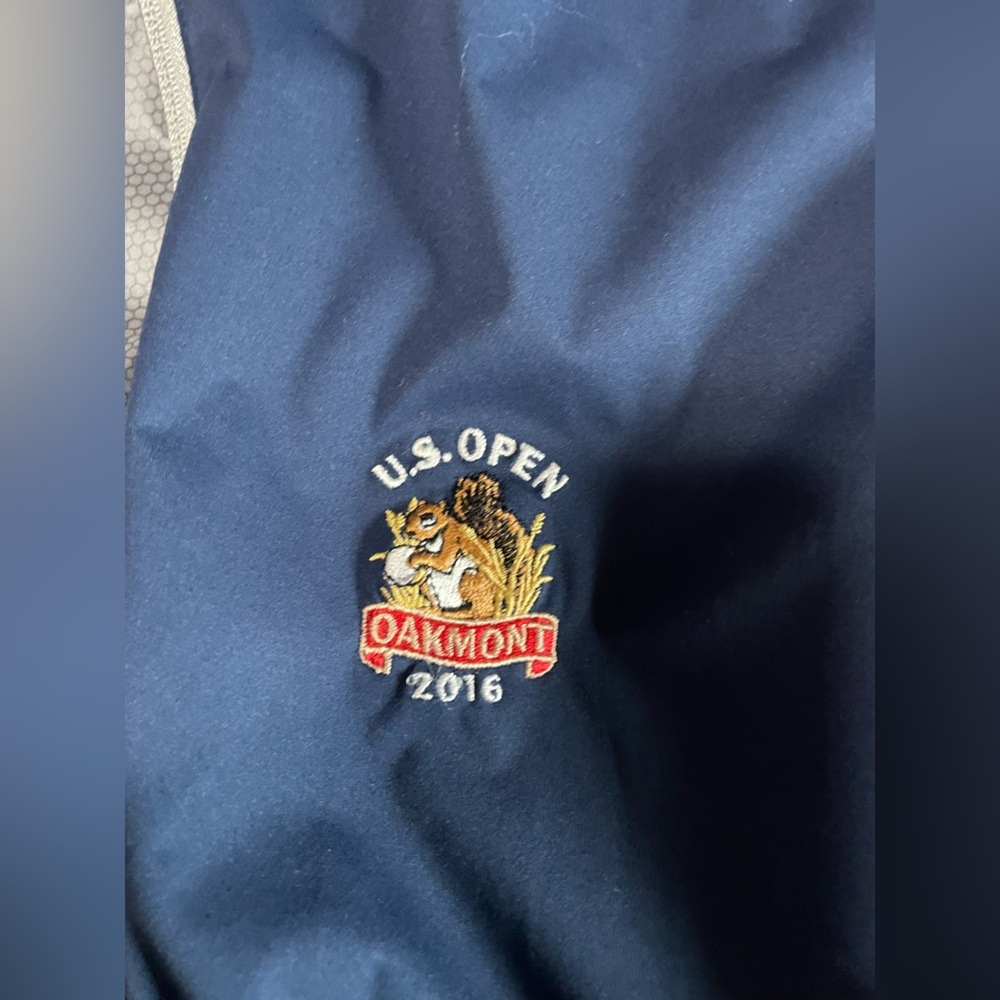 Under Armour Jacket Mens XL Blue  Short Sleeve 1/4 Zip Pullover 2016 US Open - Picture 4 of 10